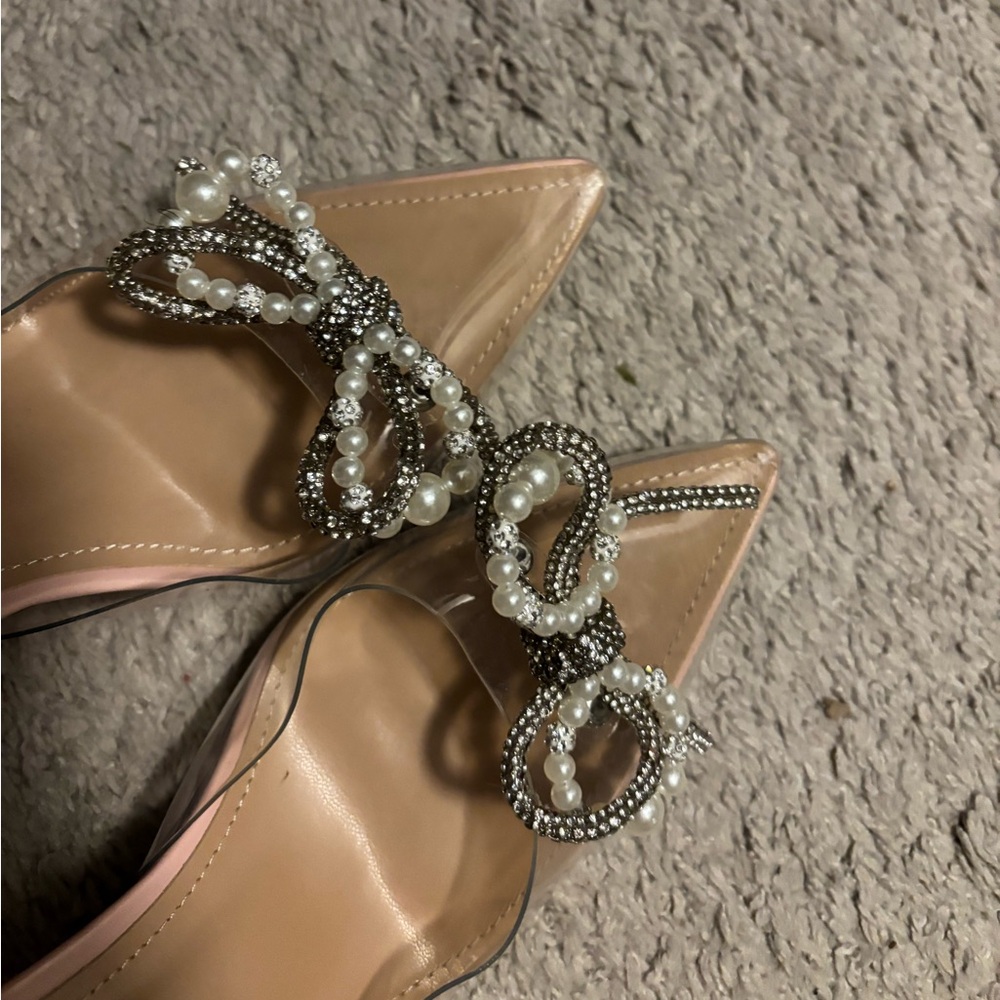 Elegant Crystal Embellished Women's Heels - Picture 5 of 5